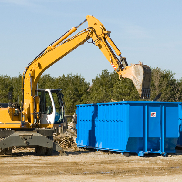 how does a residential dumpster rental service work in Simla CO